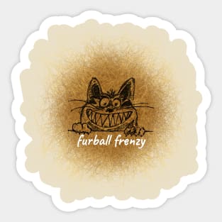 Furball Frenzy Tabby Sticker